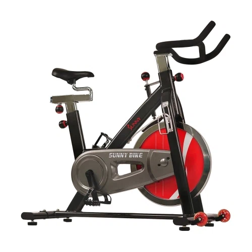 Sunny Health & Fitness Chain Drive Exercise Bike - Stationary Indoor Cycling Trainer
