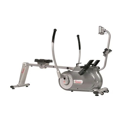Sunny Health & Fitness Full Motion Magnetic Rowing Machine Rower w/ LCD Monitor