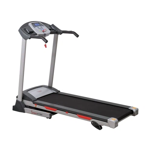 Sunny Health & Fitness Motorized Treadmill Electronic Running Machine w/ Manual Incline