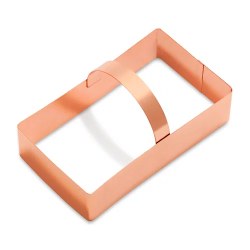 Sur La Table Copper-Plated Rectangle Cookie Cutter With Handle
