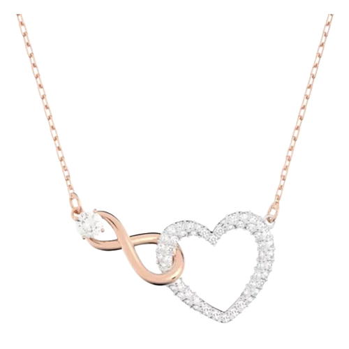 Swarovski Infinity And Heart Necklace