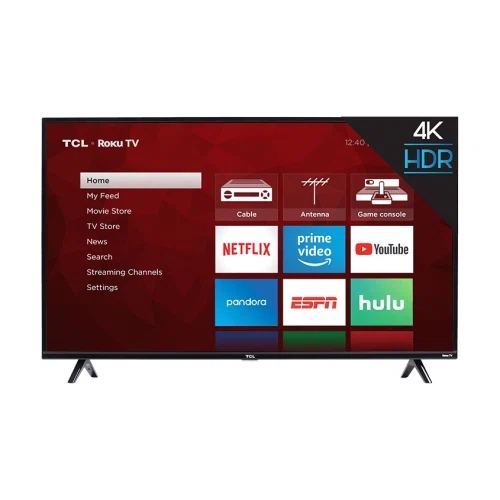  TCL Class LED 4K UHD HDR 4-Series Roku Smart TV