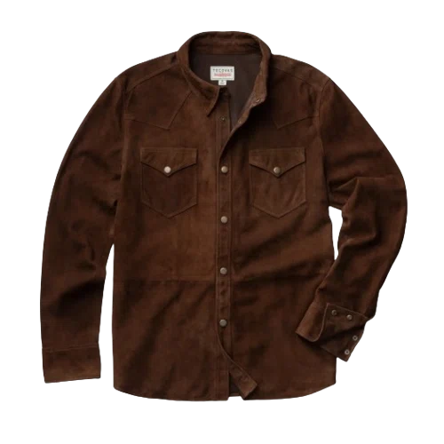 Tecovas Men's Goat Suede Overshirt