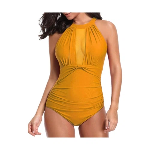 Tempt Me Women One Piece High Neck Swimsuit