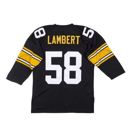 The Steelers Pro Jack Lambert #58 Mitchell & Ness Authentic Home Jersey