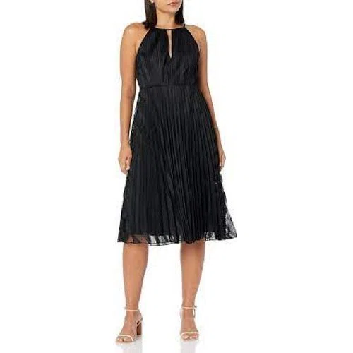 Theory Pleated Midi Sk In Mod Lace