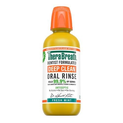 TheraBreath Deep Clean Oral Rinse Fresh Mint