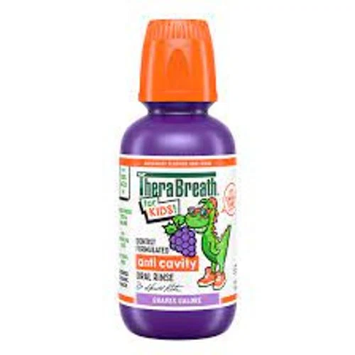 TheraBreath For Kids! Anti Cavity Oral Rinse Grapes Galore