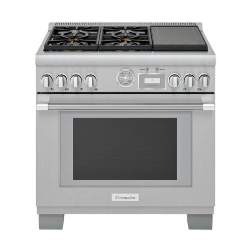 Thermador Dual Fuel Professional Range 48'' Pro Grand Commercial Depth