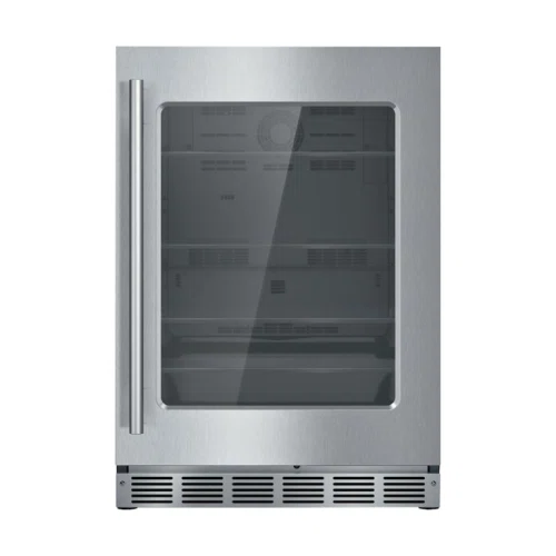 Thermador Freedom Glass Door Refrigeration 24'' Masterpiece soft close flat hinge