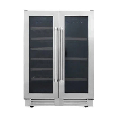 Thor Kitchen 24 Inch French Door Wine and Beverage Center, 21 Wine Bottle Capacity and 95 Can Capacity