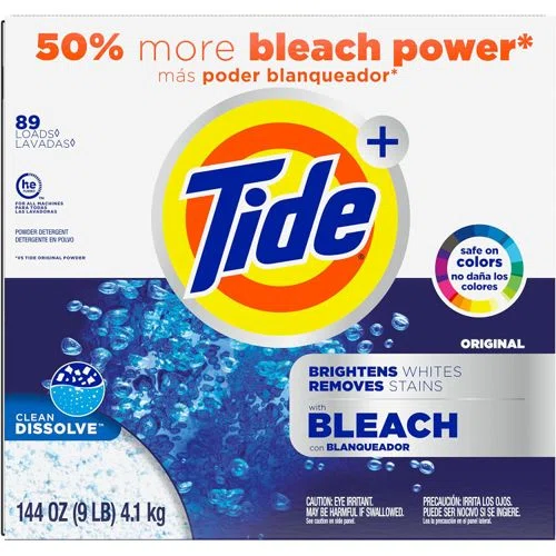 Tide Plus Bleach Powder Laundry Detergent