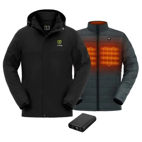 Tidewe Men's 3-in-1 Heated Jacket