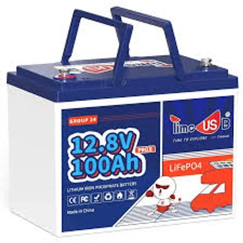 Timeusbpower 12V 100Ah Group24 LiFePO4 Battery
