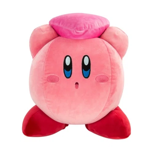 Tomy Club Mocchi- Mocchi- Kirby with Heart Mega Plush Toy, 15 inch