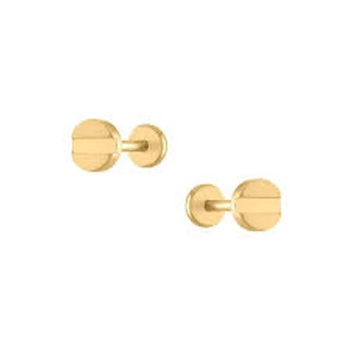 Trendolla Geometric Circle Flat Back Cartilage Earrings