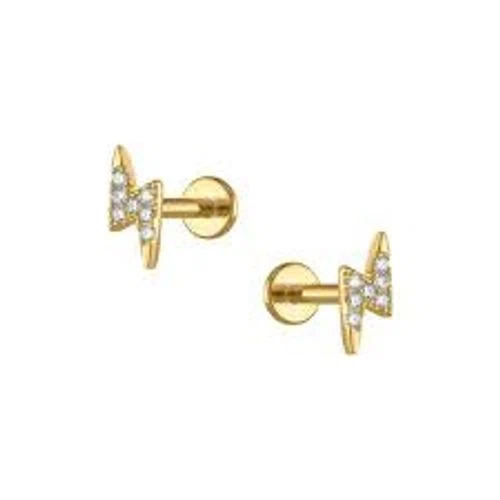 Trendolla Lightning Bolt Sleeper Earrings