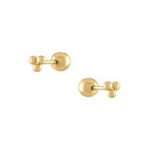 Trendolla Mini Trinity Ball Back Earrings