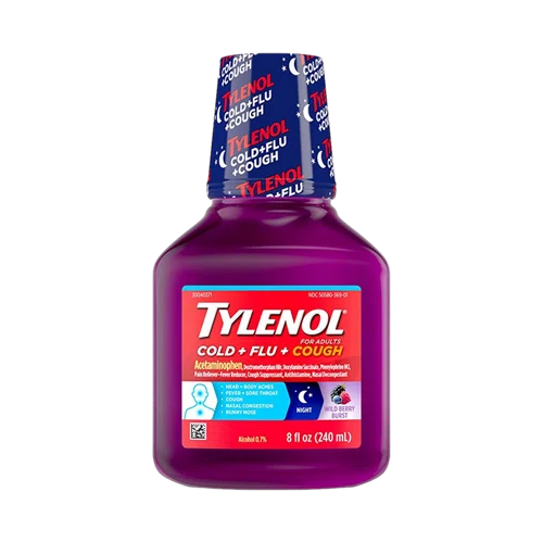 Tylenol Cold + Flu + Cough Nighttime Liquid