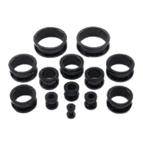 Urban Body Stainless Steel Black Ear Tunnels