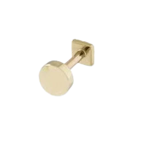 Valensole 19G Disc Solid Gold Flat Back Stud