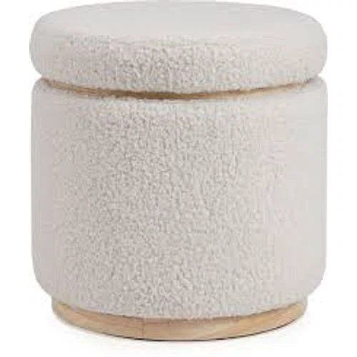 Value City Furniture Drea Storage Boucle Ottoman