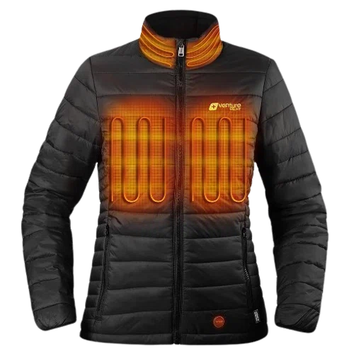 Venture Heat Women's 13W Heated Puffer Jacket with HeatSync