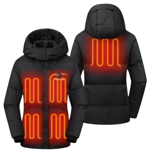 Venustas Women's Heated Coat 7.4V with 90% Down Insulation