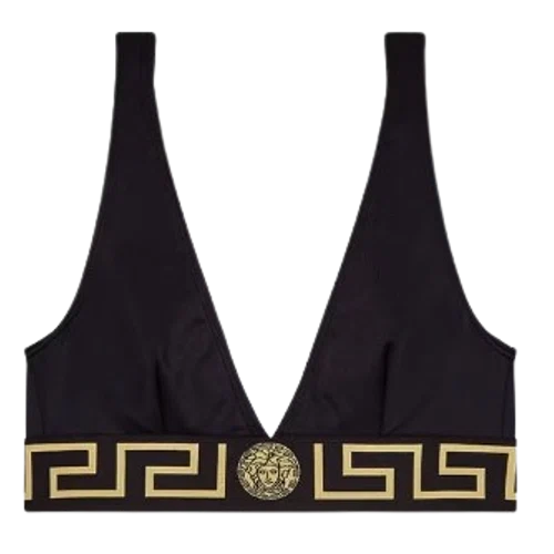 Versace Greca Border Bikini Top