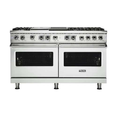 Viking Professional 5 Series Freestanding Double Oven Dual Fuel True Convection Range with Self-Cleaning