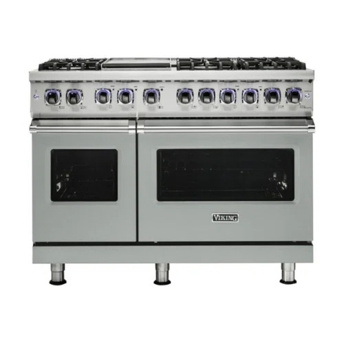 Viking Professional 7 Series Freestanding Double Oven Dual Fuel Convection Range with Self-Cleaning