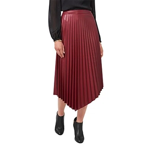 Vince Camuto Faux Leather Pleated Skirt