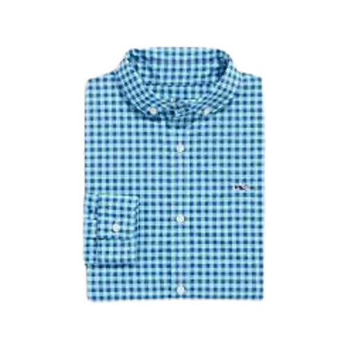 Vineyard Vines Boys' On-The-Go Gingham Shirt