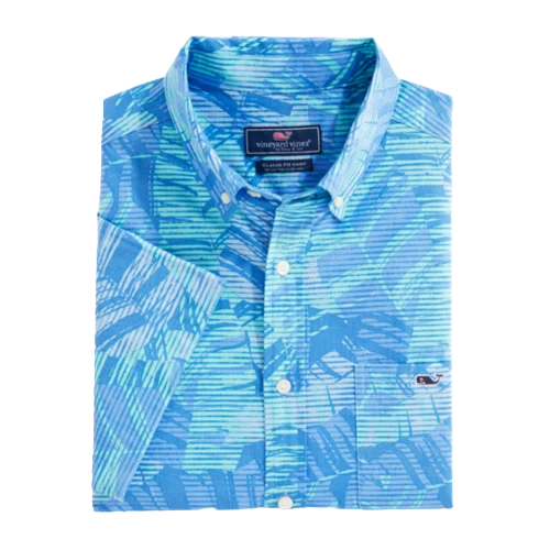 Vineyard Vines Stretch Cotton Printed Short-Sleeve Shirt