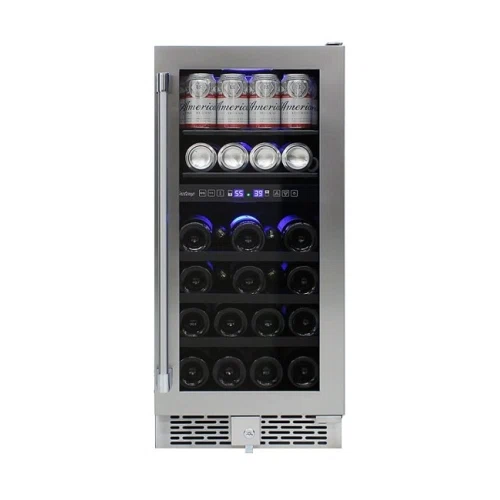 Vinotemp 15-Inch Outdoor Dual-Zone Wine & Beverage Cooler