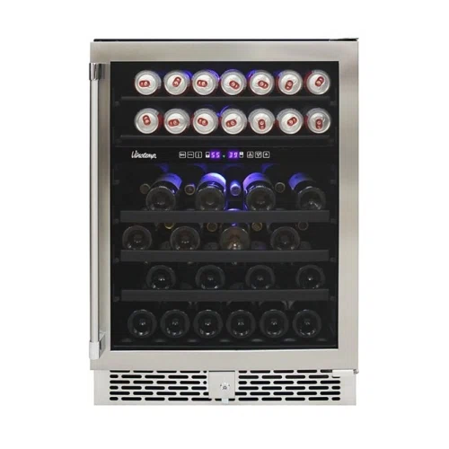 Vinotemp 24-Inch Outdoor Dual-Zone Wine & Beverage Cooler