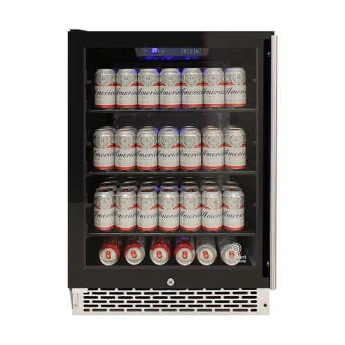 Vinotemp Private Reserve Series 117-Can Backlit Panel Commercial 54 Beverage Cooler