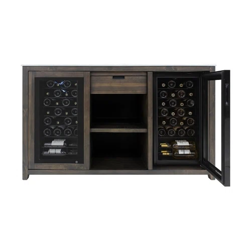 Vinotemp Wine Credenza with White Marble Tabletop