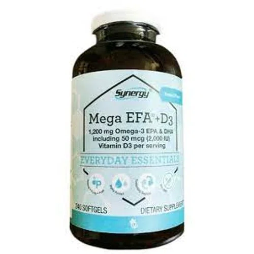 Vitacost Synergy Mega EFA + D3 1200 mg Omega-3 EPA & DHA
