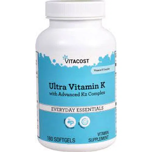 Vitacost Ultra Vitamin K includes Advanced K2 Complex