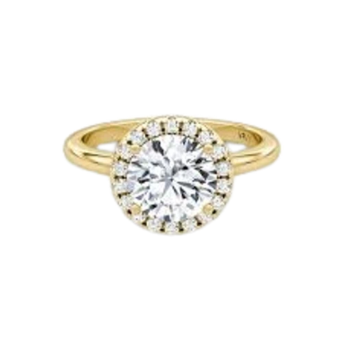 VRAI The Halo Round Brilliant Engagement Ring
