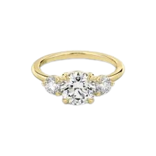 VRAI The Three Stone Round Brilliant Engagement Ring