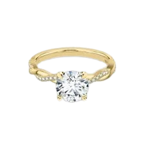 VRAI The Twisted Classic Round Brilliant Engagement Ring