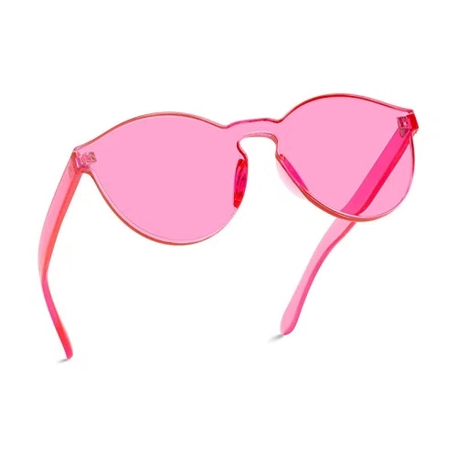 WearMe Pro Colorful One Piece Transparent Sunglasses