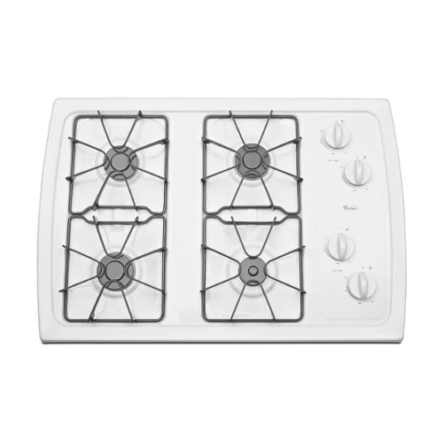Whirlpool 30-inch Gas Cooktop with 5,000 BTU AccuSimmer Burner