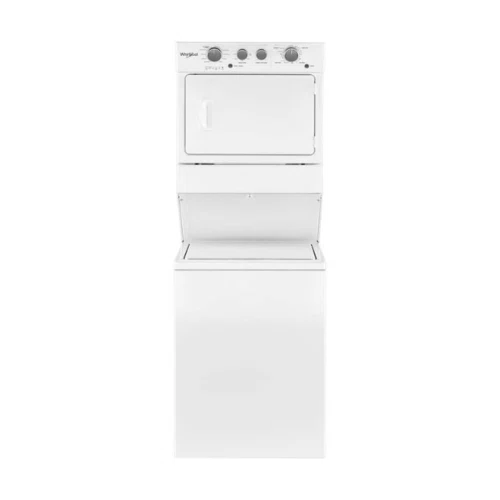 Whirlpool 3.5 cu.ft Long Vent Electric Stacked Laundry Center 9 Wash cycles and AutoDry