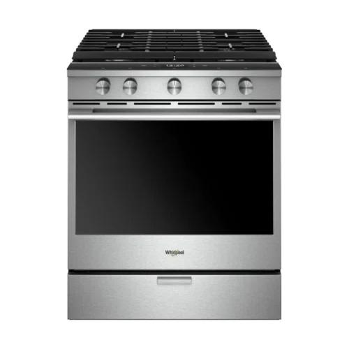 Whirlpool 5.8 cu. ft. Smart Slide-in Gas Range with EZ-2-Lift™ Hinged Cast-Iron Grates