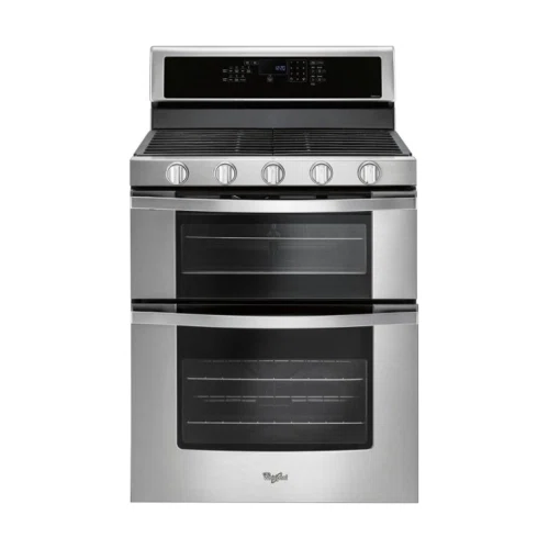 Whirlpool 6.0 Cu. Ft. Gas Double Oven Range with EZ-2-Lift Hinged Grates