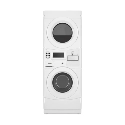 Whirlpool Commercial Electric Stack Washer/Dryer, Coin Equipped
