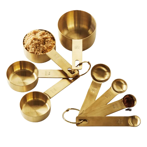 Williams Sonoma Gold Measuring Cups & Spoons